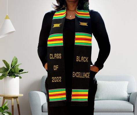 Ashanti People, Attorney Gifts, Graduation Sash, Black Teachers, Graduation Stole, Great Graduation Gifts, Still I Rise, Elegant Scarves, Kente Cloth