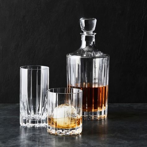 Whiskey Set, Good Whiskey, Baby Back Ribs, Whiskey Decanter, Crystal Decanter, Highball Glass, Old Fashioned Glass, Bar Glassware, Gin And Tonic