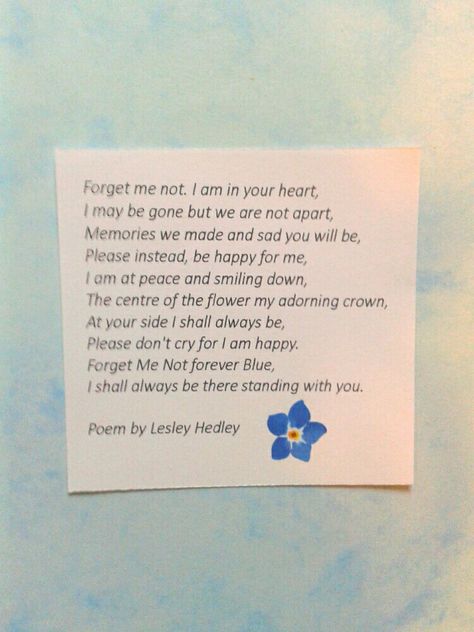 Forget Me Not Crafts, Forget Me Not Flower Meaning, Forget Me Not Meaning, Forget Me Not Tattoo Memorial, Forget Me Not Poem, Forget Me Not Quotes, Forget Me Nots Aesthetic, Forget Me Not Flowers Aesthetic, Not Poem