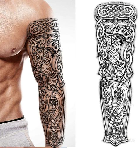 Celtic Warrior Tattoos Celtic Tattoos For Men Viking Tattoo Symbol Celtic Sleeve Tattoos, Viking Tattoos For Men, Celtic Tattoos For Men, Viking Warrior Tattoos, Scandinavian Tattoo, Viking Tattoo Symbol, Viking Tattoo Sleeve, Temporary Tattoo Sleeves, Cross Tattoos