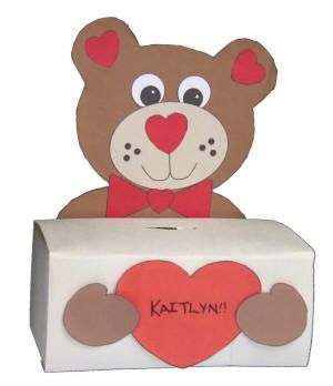 Tissue Box Crafts For Kids, Valentines Card Holder, Tissue Box Crafts, Monkey Valentine, Valentine Card Box, Prek Teacher, Valentine Boxes, Valentine Mailbox, February Crafts