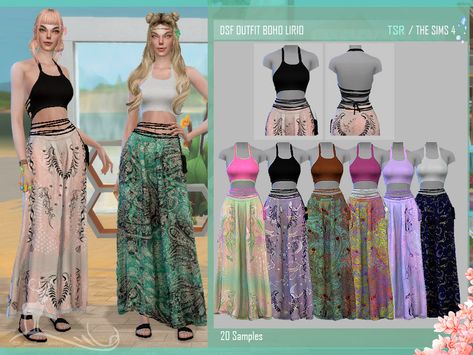 The Sims Resource - DSF OUTFIT BOHO LIRIO Sims 4 Harem Pants, Earthy Outfits Sims 4 Cc, Sims Bottoms, Sims 4 Cc Download, Cc Sims4, Cc Clothes, Outfit Boho, Sims 4 Game Mods, Sims 4 Cc Folder