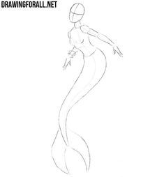 Pose Reference Photo Mermaid, Creature Body Base, Mermaid Drawing Base, Mermaid Reference, Mermaid Tail Drawing, Snake People, Fantasy Sketches, Body Templates, Anime Mermaid