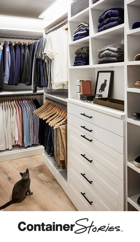 Open Closets, Master Closet Design, House Closet, Closet Solutions, Organized Closet, Closet Clothing, Walking Closet, Armoire Dressing, Dream Closet Design