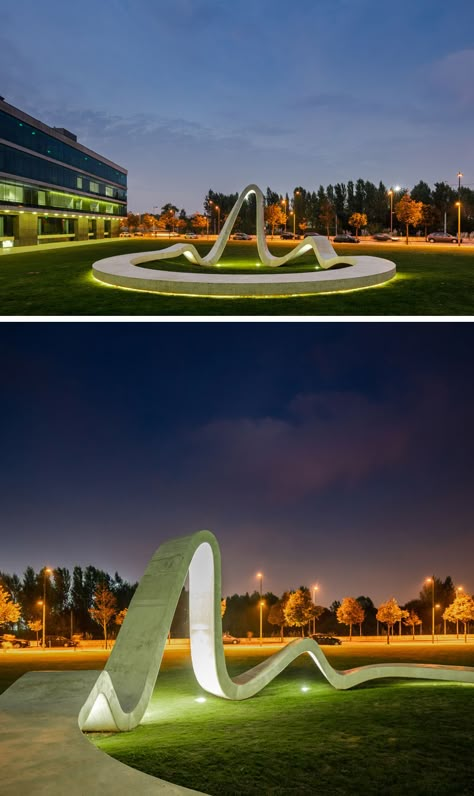 Concrete Art Sculpture, Sculpture Lighting, Sculpture Landscape, Landscape Sculpture, Park Lighting, Nanning, Disruptive Innovation, Sculpture Design, Corporate Strategy