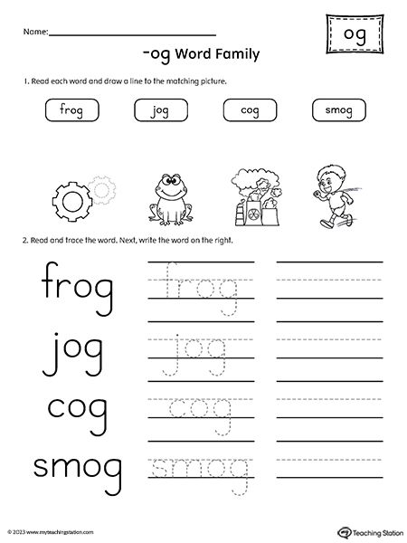 Spell Worksheet, Word Families Printables, Word Family List, Kindergarten Word Families, Spell Words, Ccvc Words, Words Worksheet, Word Family Worksheets, Family Worksheet