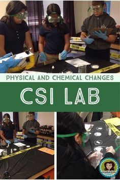 Physical And Chemical Changes, Chemical And Physical Changes, Middle School Science Classroom, Classroom Science, Science Camp, 7th Grade Science, Lab Activities, Teaching Chemistry, Science Club