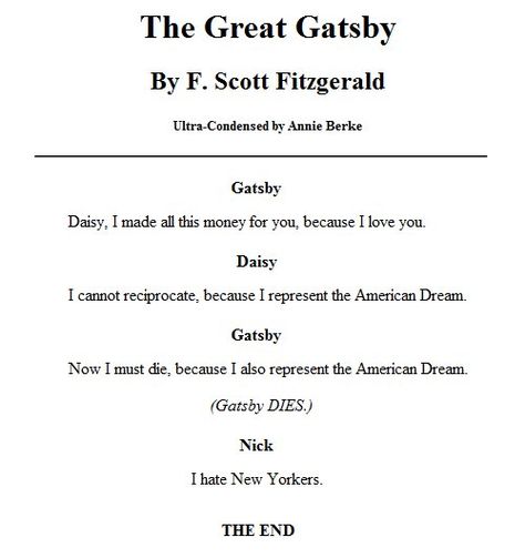 The Great Gatsby Spark Notes -- Yeah, that's about what it's like. The Great Gatsby Fanart, Spark Notes, Great Gatsby Quotes, Literary Humor, Literature Humor, Book Board, F Scott Fitzgerald, Writing Stuff, Because I Love You