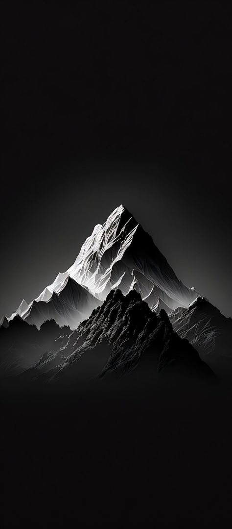 Iphone Dark Theme, Iphone Minimalist Wallpaper, Iphone Wallpaper Mountains, Iphone Wallpaper Gradient, Minimalist Wallpaper Phone, Iphone 6s Wallpaper, Dark Mountains, Black Hd Wallpaper, Hd Dark Wallpapers