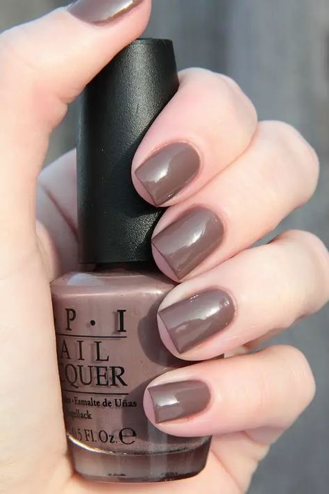 Opi Over The Taupe, Fall Nails Opi, Fall Manicures, Taupe Nail Polish, Fall Nail Colors Opi, Fall Nail Inspiration, Fall Pedicure, Opi Nail Polish Colors, Taupe Nails