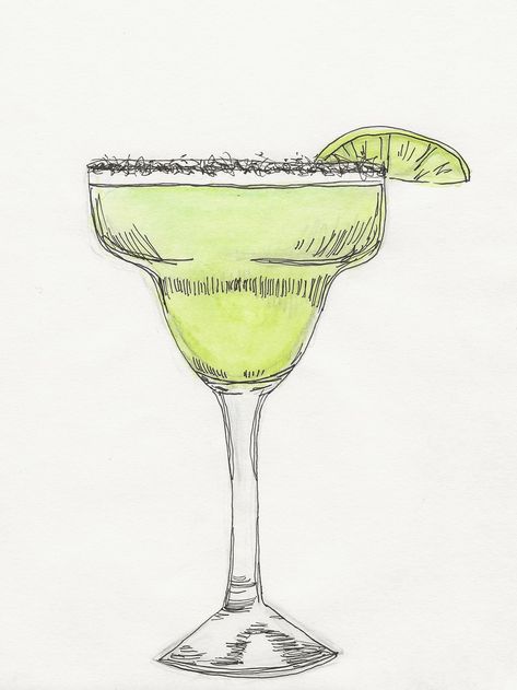 This is an original art sketch of a delicious margarita. Made from watercolor pencil. Please contact me if you're interested in the original! Thanks for the support!