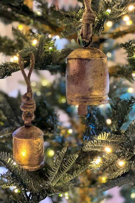 Cozy Christmas Bell Decor: Decorative Bells & More Christmas Bell Decor, Christmas Fun Facts, Bell Decor, Send Christmas Cards, Christmas Service, Classic Christmas Tree, Bell Decorations, Miniature Christmas Trees, Christmas Bell