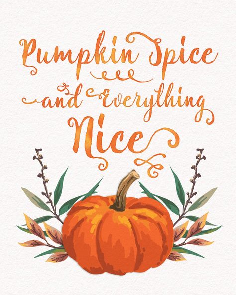 Fall printables are one of the easiest ways to add a touch of Fall to your home for the season. This is the best collection of Fall printables out there! Happy Fall Yall Wallpaper, Free Fall Printables, Free Thanksgiving Printables, Pumpkin Spice And Everything Nice, Carte Halloween, Adornos Halloween, Free Thanksgiving, Fall Printables, Fall Watercolor