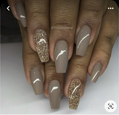 Fall Nails For Black Women, Art Gel Nails, Nail Designs Acrylic, Shiny Nails Designs, Ombre Nail Designs, Nail Designs Glitter, Neutral Nails, Pedicures, Fabulous Nails