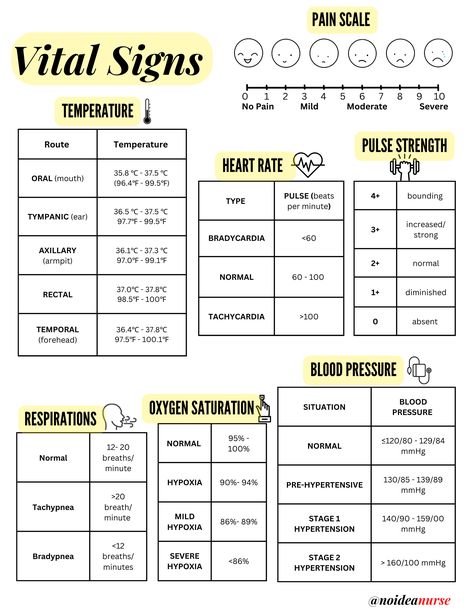 Adult Vital Sign Nurse Cheat Sheets Printable, Normal Vital Signs Chart, Vital Signs Nursing Cheat Sheets, Ccma Notes, Vitals Cheat Sheet, Vital Signs Nursing Notes, Vital Signs Cheat Sheet, Medical Assisting Cheat Sheets, Normal Vital Signs Nursing