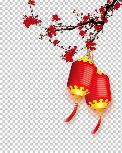 Chines New Year, Chinese New Year Wallpaper, Chinese Christmas, Lantern Chinese, Chinese New Year Zodiac, Tree Photoshop, Chinese New Year Background, Chinese New Year Design, Packaging Template Design