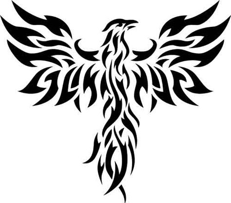 Phoenix tribal. Simple Phoenix Drawing, Phoenix Stencil, Ryan Tattoo, Phoenix Tattoo Men, Cardinal Drawing, Japanese Phoenix Tattoo, Rising Phoenix Tattoo, Phoenix Drawing, Rhinestone Patterns