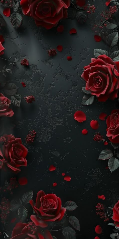 Black Flowers Wallpaper, Black And Red Roses, Wattpad Background, Red And Black Wallpaper, Blue Butterfly Wallpaper, Red Roses Wallpaper, Dark Red Roses, Pretty Wallpapers Tumblr, Wattpad Book Covers