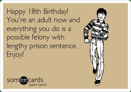 Happy 18th Birthday Meme Funny, 18th Birthday Card Ideas Funny, 18th Birthday Memes Funny, 18th Birthday Wishes Funny, Happy 18th Birthday Funny, Bday Humor, Funny 18th Birthday Cards, 18th Birthday Message, 18th Birthday Card Ideas