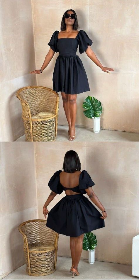 Black Short Dinner Gowns, Short Gathered Dress, Short Dinner Gowns, Short Gowns Classy, Chic Feminine Style, Dinner Gowns, Chic Dress Classy, Cute Short Dresses, Brunch Dress