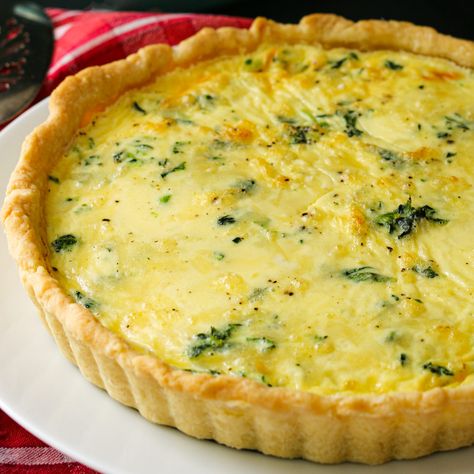 Quiche Florentine Recipe, Eggs Florentine Recipe, Easy Postpartum Meals, Egg Florentine, Quiche Florentine, Custard Baked, Pregnancy Freezer Meals, Florentines Recipe, Eggs Florentine