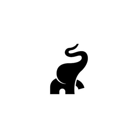 Elephant Logo Design Creative, Elephant Icon, Elephant Logo Design, Zoo Logo, Elephant Vector, Elephant Graphic, Elephant Artwork, Logo Outline, Logo Silhouette