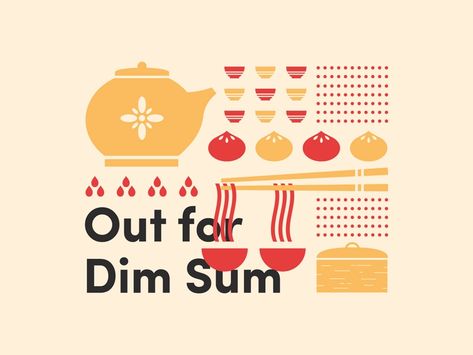 Dim Sum by Tristan Kromopawiro on Dribbble Onigiri Miya, Chinese Dumplings, Food Branding, Branding Inspo, Dim Sum, Vector Background, Restaurant Design, Graphic Design Logo, Find Art