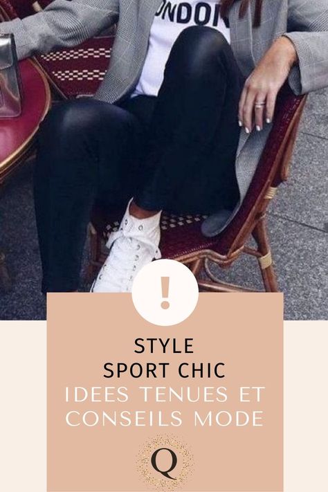 style sport chic idée tenues et conseils mode Look Jean, Chic Jeans, Style Sport, Sport Chic, Jogging