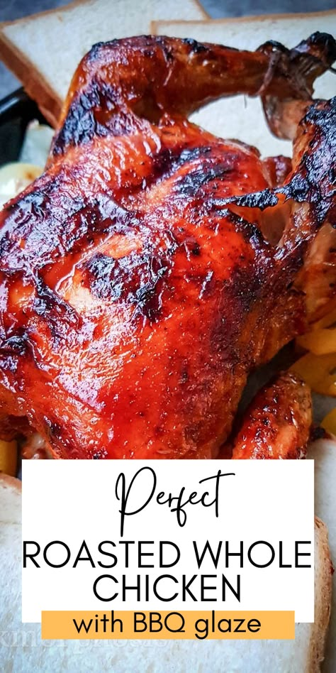 Whole Barbeque Chicken, Oven Roasted Barbecue Chicken, Roast Bbq Chicken, Whole Chicken Recipes Bbq, Oven Roasted Bbq Chicken, Bbq Whole Chicken Grill, Recipes For Whole Chicken In Oven, Whole Bbq Chicken In Oven, Roast Chicken Ideas