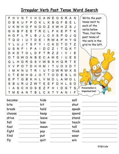 This is a fun activity to find irregular verbs. Verb Past Tense, Irregular Verbs Worksheet, Irregular Verb, Verbs Activities, Verb Words, Regular And Irregular Verbs, English Quiz, Reading Comprehension Lessons, English Teaching Materials