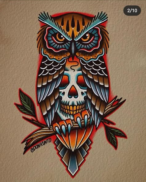 Traditional Recovery Tattoo, Neo Traditional Tattoos Men, Old School Mandala Tattoo, Old School Color Tattoo, Old School Tattoo Color, Western American Traditional Tattoo, Traditional Owl, Traditional American Tattoo, Old School Tattoo Sleeve