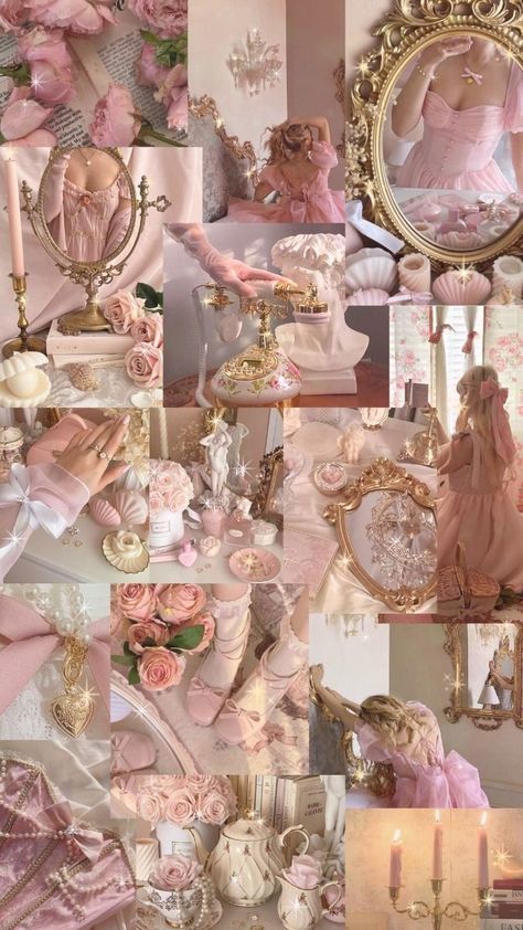 Light Academia Pink Aesthetic, Romantic Academia Aesthetic Pink, Soft Pink Core Aesthetic, Soft Pink Princess Aesthetic, Gold And Pink Aesthetic, Pink Romantic Aesthetic, Princesse Aesthetic, Pink Atheistic, Pink Princess Wallpaper