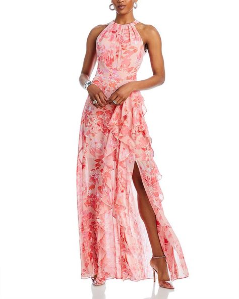 Stunning Wedding Guest Dresses, Floral Ball Gown, Floral Long Dress, Tulum Wedding, Eliza Dress, Mother Of Groom Dresses, Groom Dresses, Prom Dresses For Sale, Eliza J