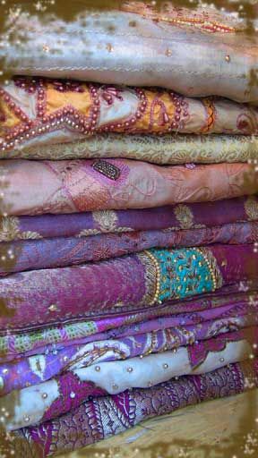 Conversation with the Muses with Tricia Saroya: Where Bloggers Create... or my little shop of bliss The Muses, Deco Boheme, Sewing Fabrics, Sari Fabric, Wedding Fabric, Nuno Felting, Fabulous Fabrics, Theme Wedding, Art Textile