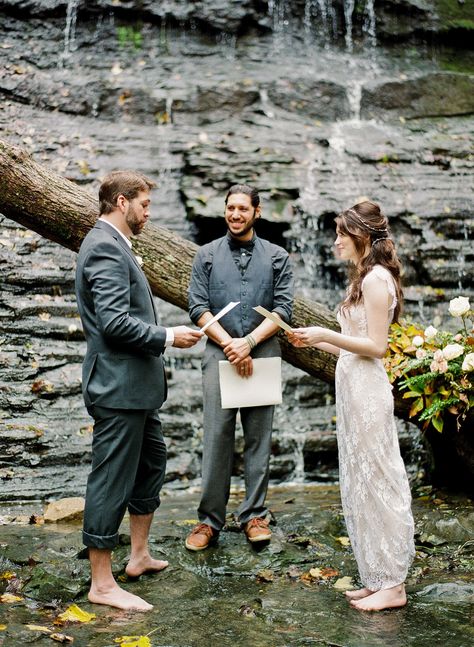 Under A Waterfall, Waterfall Wedding, Wedding Petals, Cute Wedding, Shoes Cheap, Tennessee Wedding, Elopement Ceremony, Destination Wedding Planning, Cute Wedding Ideas