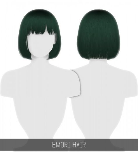 Simpliciaty: Emori hair for Sims 4 Sims 4 Medium Hair, Hair For Sims 4, Medium Hairstyles, Cc Sims, Sims 4 Mods, The Sims 4, Medium Hair, The Sims, Sims 4