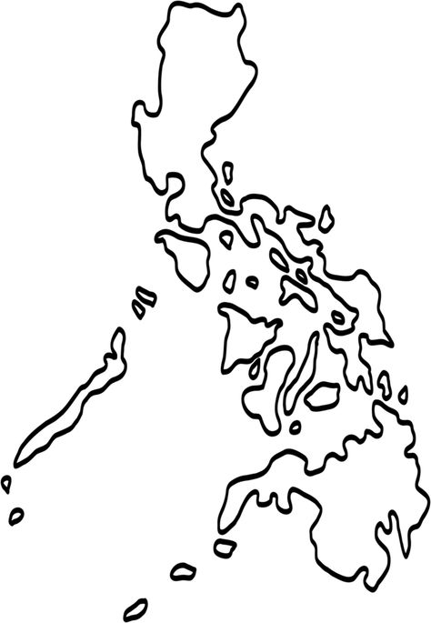 Peta Filipina, Filipino Doodle Art, Mapa Ng Pilipinas Drawing, Map Of The Philippines Printable, Luzon Visayas Mindanao Map, Philippine Map Art, Culture Drawing Ideas, Philippines Flag Drawing, Philippine Map Outline