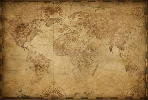 Vintage old world map illustration. Medieval old world map vintage stylization #Sponsored , #ad, #Sponsored, #world, #vintage, #stylization, #map World Map Illustration, World Map Vintage, Maps Aesthetic, History Background, Map Wall Mural, Old Paper Background, Antique World Map, Map Illustration, Desain Editorial