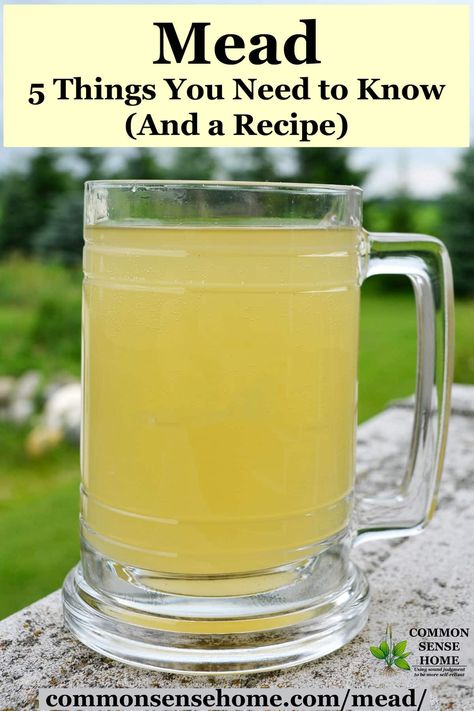 Many modern versions of mead are just for enjoyment, but we'll show you why (and how) to brew old school mead. This small batch, homemade mead recipe is adapted from "Make Mead Like a Viking". Mead Wine Recipes, Homemade Mead, Honey Mead, Mead Wine, How To Make Mead, Mead Recipe, Beer Brewing Equipment, Honey Wine, Home Brewing Equipment