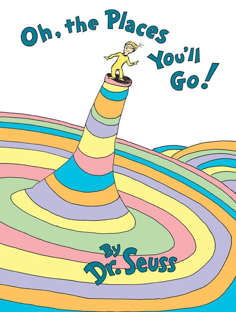 Dr. Seuss’s wonderfully wise Oh, the Places You’ll Go! is the perfect gift to celebrate all of our special milestones—from graduations to birthdays and beyond!  “[A] book that has proved to be popular for graduates of all ages since it was first published.”—The New York Times  From soaring to high heights and seeing great sights to being left in a Lurch on a prickle-ly perch, Dr. Seuss addresses life’s ups and downs with his trademark humorous verse and whimsical illustrations. School Kindergarten, Achievement Quotes, Trending Items, Dr Suess, Success Criteria, Rhyming Words, January 22, Book Of The Month, Kids Books