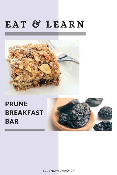 Ugly prunes? See how it becomes a key ingredient in the breakfast bar! ................... #kidssnack #breakfast #breakfastbar #healthysnack #prune #parentingtips #snackidea #preschoolermom Prune Oatmeal Bars, Prune Bars, Prune Recipes, Iron Supplements, Oatmeal Breakfast Bars, Children Activities, Relieve Constipation, Oat Bars, Oatmeal Bars