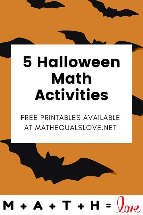 halloween math activities Math Activities Middle School, High School Halloween, Activities Middle School, Math Stem Activities, Fun Halloween Math, Halloween Math Games, High School Math Activities, Halloween Classroom Activities, Halloween Writing Prompts