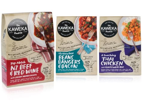 KAWEKA FOOD CO | Brother Design Agency Ready To Eat Packaging, Quirky Packaging, Healthy Food Packaging, Glass Shelves Decor, Lean Cuisine, Drinks Packaging Design, Food Pack, Packaging Template, Vegan Burgers