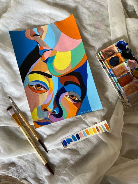 Figurative art Acrylic Marker Art Ideas, Diy Painting Ideas, Illustration Love, Boho Art Drawings, Cute Canvas Paintings, Abstract Drawing, Canvas Painting Designs, Painting Art Lesson, Small Canvas Art