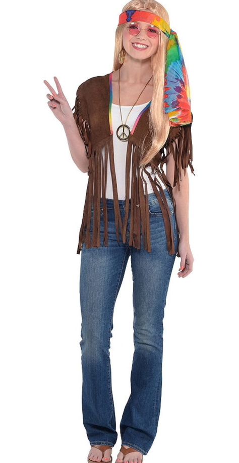 70s Costume Ideas, Decades Costumes, 60s Costume, Hippie Costume Halloween, Party City Costumes, 70s Costume, Costume Ideas For Women, Hippie Halloween, Moda Hippie