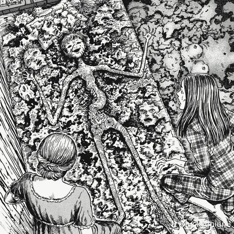 Ito Junji, Layers Of Fear, Horror Manga, Japanese Horror, Junji Ito, Comic Style, Scary Art, Creepy Art, Blackjack