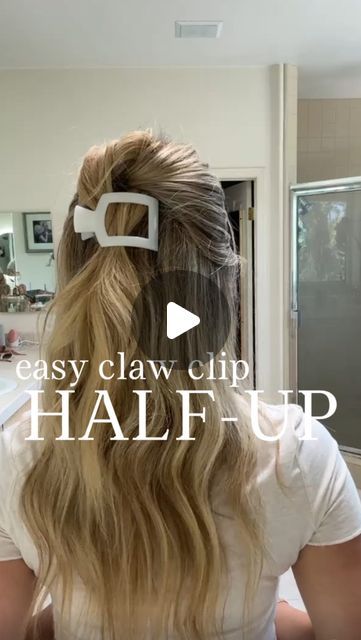 Courtney Bonzi on Instagram: "Easy claw clip style to save for later 🎀 This half-up top knot is a perfect back to school hairstyle; quick, effortless and cute.. whether you’re a student, teacher or busy mom! Give this one a shot, promise you’ll be rocking it all season long ❤️ @tele_ties   Comment SHOP below to receive a DM with the link to shop this post on my LTK ⬇ https://liketk.it/4OLC2  • • #hairstyle #hairtutorial #easyhairstyles #easyhairtutorial #easyhairstyle #hairideas #styleideas #quicktutorial #clawclipstyle #clawclip #hairaccessories #backtoschool #backtoschoolstyle #viralreel #hair #hairstylist #teleties" Back To School Hairstyle, Hair Tutorials Easy, Back To School Hairstyles, Student Teacher, Save For Later, Hair Tutorials, Hairstyles For School, Claw Clip, Top Knot