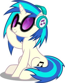 Vector #780 - Vinyl Scratch #6 by DashieSparkle Mlp Stickers, Dj Pon3, Octavia Melody, Scene Pfp, Background Characters, Vinyl Scratch, Scene Core, Mlp Characters, Mlp Fan Art