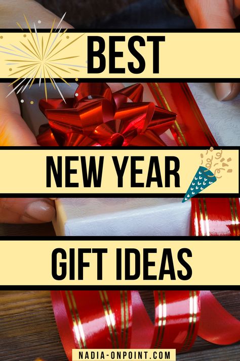 Trendy Gift Guides and Ideas! Here are some of the best and unique new year gifts. They'll make great New Year's Gift Ideas for family, husband, kids, teacher or even employee appreciation gifts new year. Happy New Year Gifts. #newyear #gifts #giftideas New Year’s Eve Gifts For Friends, New Years Gift Ideas For Friends, Nye Gift Ideas, New Years Gift Ideas For Coworkers, Happy New Year Gift Box Ideas, New Year Gift Ideas For Coworkers, New Year Gifts For Friends, New Years Eve Gifts For Friends, Happy New Year Gifts For Coworkers