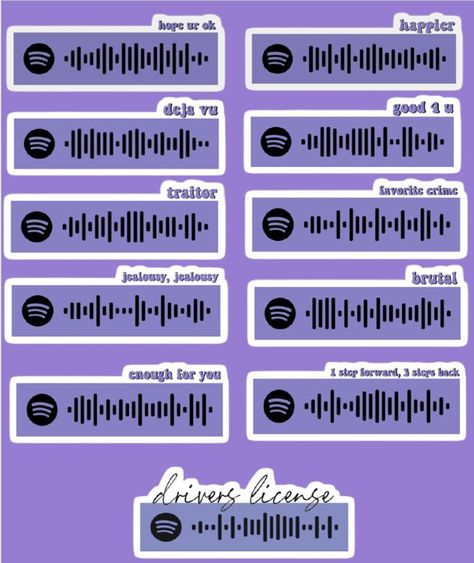 How To Get The Spotify Code, Spotify Codes With Names, How To Make Spotify Codes, Olivia Rodrigo Diy Crafts, Spotify Song Codes, Spotify Music Aesthetic, Olivia Rodrigo Spotify, Spotify Codes, Olivia + Core + Aesthetic